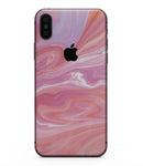 Marbleized Pink Paradise - iPhone XS MAX, XS/X, 8/8+, 7/7+, 5/5S/SE Skin-Kit (All iPhones Available)