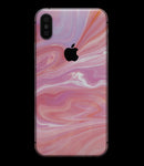 Marbleized Pink Paradise - iPhone XS MAX, XS/X, 8/8+, 7/7+, 5/5S/SE Skin-Kit (All iPhones Available)