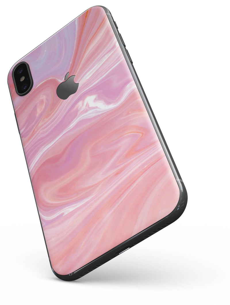 Marbleized Pink Paradise - iPhone X Skin-Kit