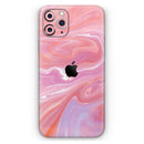Marbleized Pink Paradise - Vinyl Skin Wrap for iPhone 17 Pro Max, 17 Pro, 17 Air, 17, 16 & All Models — Soft Matte or Ultra Gloss