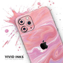 Marbleized Pink Paradise - Vinyl Skin Wrap for iPhone 17 Pro Max, 17 Pro, 17 Air, 17, 16 & All Models — Soft Matte or Ultra Gloss