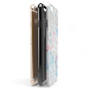 Marbleized Pink and Blue Blotch iPhone 6/6s or 6/6s Plus 2-Piece Hybrid INK-Fuzed Case