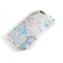 Marbleized Pink and Blue Blotch iPhone 6/6s or 6/6s Plus 2-Piece Hybrid INK-Fuzed Case