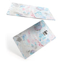 Marbleized Pink and Blue Blotch - Premium Protective Decal Skin-Kit for the Apple Credit Card