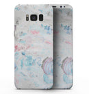 Marbleized Pink and Blue Blotch - Samsung Galaxy S8 Full-Body Skin Kit