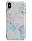 Marbleized Pink and Blue Blotch - iPhone X Clipit Case