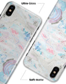Marbleized Pink and Blue Blotch - iPhone X Clipit Case
