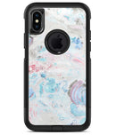 Marbleized Pink and Blue Blotch - iPhone X OtterBox Case & Skin Kits