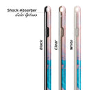 Marbleized Pink and Blue Paradise V322 iPhone 6/6s or 6/6s Plus 2-Piece Hybrid INK-Fuzed Case