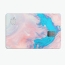 Marbleized Pink and Blue Paradise V322 - Premium Protective Decal Skin-Kit for the Apple Credit Card