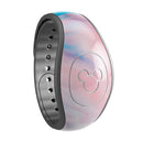 Marbleized Pink and Blue Paradise V322 - Decal Skin Wrap Kit for the Disney Magic Band