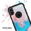 Marbleized Pink and Blue Paradise V322 - Skin Kit for the iPhone OtterBox Cases