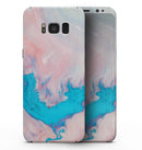 Marbleized Pink and Blue Paradise V322 - Samsung Galaxy S8 Full-Body Skin Kit
