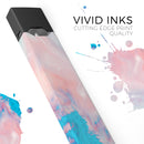 Marbleized Pink and Blue Paradise V322 - Premium Decal Protective Skin-Wrap Sticker compatible with the Juul Labs vaping device