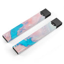 Marbleized Pink and Blue Paradise V322 - Premium Decal Protective Skin-Wrap Sticker compatible with the Juul Labs vaping device