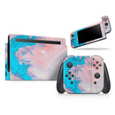 Marbleized Pink and Blue Paradise V322 // Skin Decal Wrap Kit for Nintendo Switch Console & Dock, Joy-Cons, Pro Controller, Lite, 3DS XL, 2DS XL, DSi, or Wii - Vinyl Skin Wrap for Nintendo Switch 2, OLED, Lite, Pro Controller, Wii & Classic Handhelds