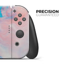 Marbleized Pink and Blue Paradise V322 // Skin Decal Wrap Kit for Nintendo Switch Console & Dock, Joy-Cons, Pro Controller, Lite, 3DS XL, 2DS XL, DSi, or Wii - Vinyl Skin Wrap for Nintendo Switch 2, OLED, Lite, Pro Controller, Wii & Classic Handhelds