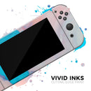 Marbleized Pink and Blue Paradise V322 // Skin Decal Wrap Kit for Nintendo Switch Console & Dock, Joy-Cons, Pro Controller, Lite, 3DS XL, 2DS XL, DSi, or Wii - Vinyl Skin Wrap for Nintendo Switch 2, OLED, Lite, Pro Controller, Wii & Classic Handhelds