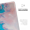 Marbleized Pink and Blue Paradise V322 - Full Body Skin Decal for the Apple iPad Pro 12.9", 11", 10.5", 9.7", Air or Mini (All Models Available)