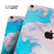 Marbleized Pink and Blue Paradise V322 - Full Body Skin Decal for the Apple iPad Pro 12.9", 11", 10.5", 9.7", Air or Mini (All Models Available)