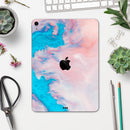 Marbleized Pink and Blue Paradise V322 - Full Body Skin Decal for the Apple iPad Pro 12.9", 11", 10.5", 9.7", Air or Mini (All Models Available)