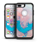 Marbleized Pink and Blue Paradise V322 - iPhone 7 or 7 Plus Commuter Case Skin Kit