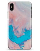 Marbleized Pink and Blue Paradise V322 - iPhone X Clipit Case