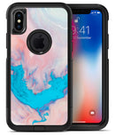 Marbleized Pink and Blue Paradise V322 - iPhone X OtterBox Case & Skin Kits