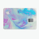 Marbleized Pink and Blue Paradise V371 - Premium Protective Decal Skin-Kit for the Apple Credit Card