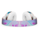 Marbleized Pink and Blue Paradise V371 Full-Body Skin Kit for the Beats by Dre Solo 3 Wireless Headphones