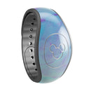 Marbleized Pink and Blue Paradise V371 - Decal Skin Wrap Kit for the Disney Magic Band