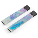 Marbleized Pink and Blue Paradise V371 - Premium Decal Protective Skin-Wrap Sticker compatible with the Juul Labs vaping device