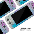 Marbleized Pink and Blue Paradise V371 // Skin Decal Wrap Kit for Nintendo Switch Console & Dock, Joy-Cons, Pro Controller, Lite, 3DS XL, 2DS XL, DSi, or Wii - Vinyl Skin Wrap for Nintendo Switch 2, OLED, Lite, Pro Controller, Wii & Classic Handhelds
