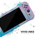 Marbleized Pink and Blue Paradise V371 // Skin Decal Wrap Kit for Nintendo Switch Console & Dock, Joy-Cons, Pro Controller, Lite, 3DS XL, 2DS XL, DSi, or Wii - Vinyl Skin Wrap for Nintendo Switch 2, OLED, Lite, Pro Controller, Wii & Classic Handhelds