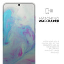 Marbleized Pink and Blue Paradise V371 - Premium Vinyl Skin Decal for Samsung Galaxy S25 Ultra, S24, S23, S22 & All Galaxy S Models