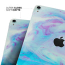Marbleized Pink and Blue Paradise V371 - Full Body Skin Decal for the Apple iPad Pro 12.9", 11", 10.5", 9.7", Air or Mini (All Models Available)