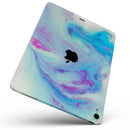 Marbleized Pink and Blue Paradise V371 - Full Body Skin Decal for the Apple iPad Pro 12.9", 11", 10.5", 9.7", Air or Mini (All Models Available)