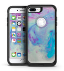 Marbleized Pink and Blue Paradise V371 - iPhone 7 or 7 Plus Commuter Case Skin Kit