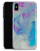 Marbleized Pink and Blue Paradise V371 - iPhone X Clipit Case