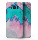 Marbleized Pink and Blue Paradise V432 - Samsung Galaxy S8 Full-Body Skin Kit