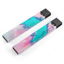 Marbleized Pink and Blue Paradise V432 - Premium Decal Protective Skin-Wrap Sticker compatible with the Juul Labs vaping device