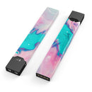 Marbleized Pink and Blue Paradise V432 - Premium Decal Protective Skin-Wrap Sticker compatible with the Juul Labs vaping device
