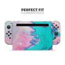 Marbleized Pink and Blue Paradise V432 // Skin Decal Wrap Kit for Nintendo Switch Console & Dock, Joy-Cons, Pro Controller, Lite, 3DS XL, 2DS XL, DSi, or Wii - Vinyl Skin Wrap for Nintendo Switch 2, OLED, Lite, Pro Controller, Wii & Classic Handhelds