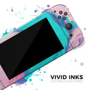 Marbleized Pink and Blue Paradise V432 // Skin Decal Wrap Kit for Nintendo Switch Console & Dock, Joy-Cons, Pro Controller, Lite, 3DS XL, 2DS XL, DSi, or Wii - Vinyl Skin Wrap for Nintendo Switch 2, OLED, Lite, Pro Controller, Wii & Classic Handhelds