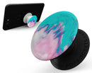 Marbleized Pink and Blue Paradise V432 - Skin Kit for PopSockets and other Smartphone Extendable Grips & Stands
