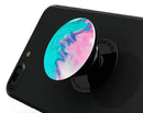 Marbleized Pink and Blue Paradise V432 - Skin Kit for PopSockets and other Smartphone Extendable Grips & Stands