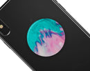 Marbleized Pink and Blue Paradise V432 - Skin Kit for PopSockets and other Smartphone Extendable Grips & Stands