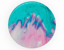 Marbleized Pink and Blue Paradise V432 - Skin Kit for PopSockets and other Smartphone Extendable Grips & Stands