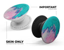 Marbleized Pink and Blue Paradise V432 - Skin Kit for PopSockets and other Smartphone Extendable Grips & Stands