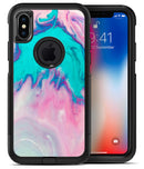 Marbleized Pink and Blue Paradise V432 - iPhone X OtterBox Case & Skin Kits